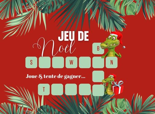 Jeu de Noël - La Ferme aux Crocodiles Réserve Tropicale Pierrelatte