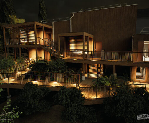 Sabarawak - Futur hébergement immersif La Ferme aux Crocodiles - Réserve Tropicale à Pierrelatte